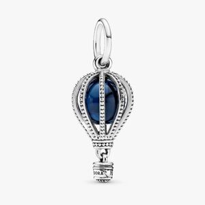 Authentic Pandora Blue Hot Air Balloon Travel Charm - NWOT